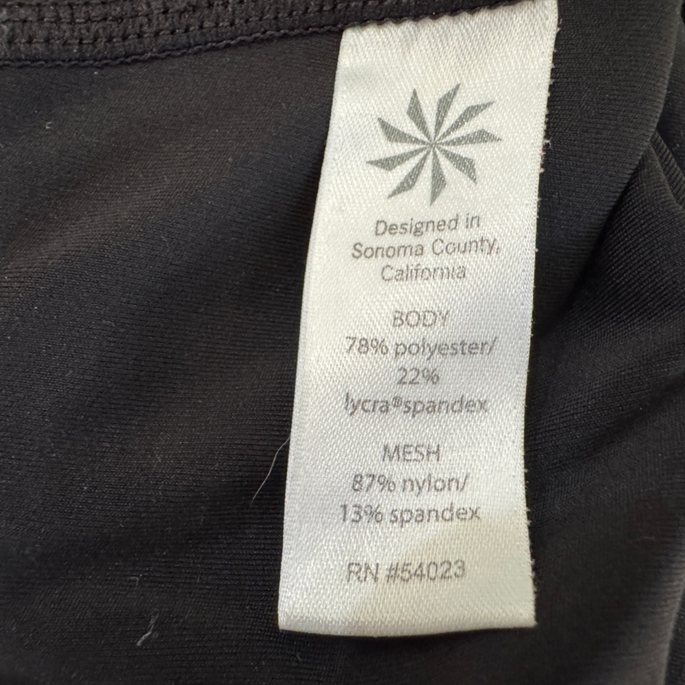 Athleta High Rise 7/8 Black Leggings - Picture 4 of 7